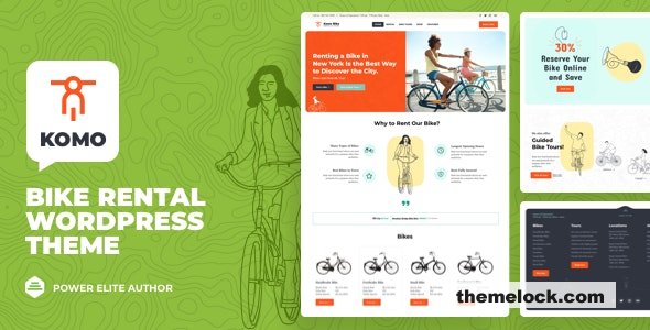 Komo v1.2.1 - Bike Rental Shop WordPress Theme