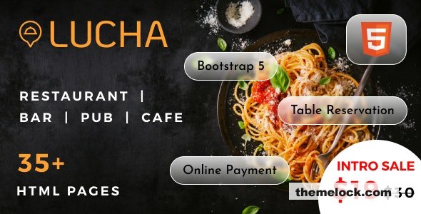 Lucha v1.0 - Multipage Restaurant HTML Template
