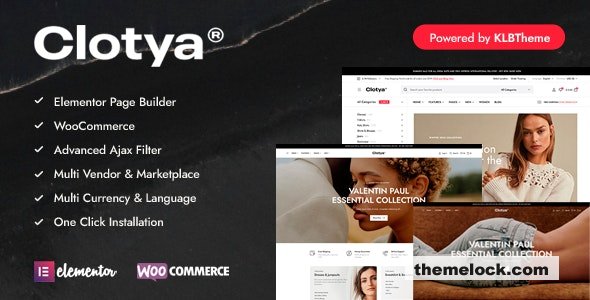 Clotya v1.1.0 - Fashion Store eCommerce Theme