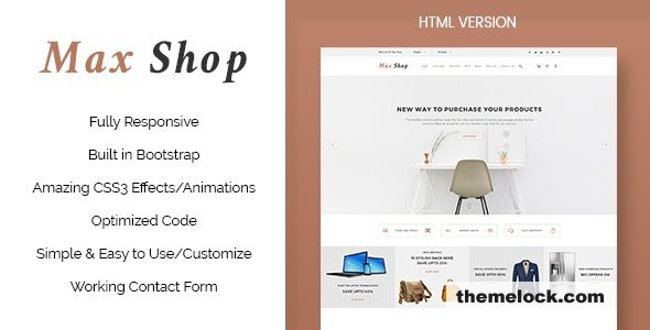 Max Shop v1.1.0 - Ecommerce HTML Template