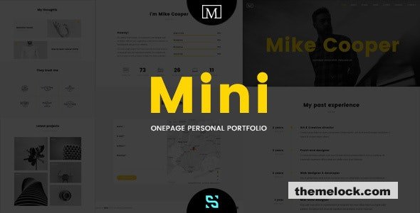 Mini v1.6.9 - Onepage Personal Portfolio Theme