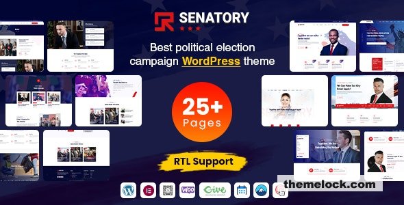 Senatory v2.1.1 – Political Candidate WordPress Theme