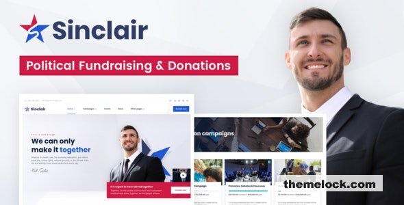 Sinclair v1.0.8 - Political Fundraising & Donations WordPress Theme