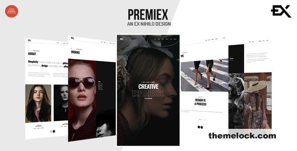 Premiex v1.0 – One Page Portfolio WordPress Theme