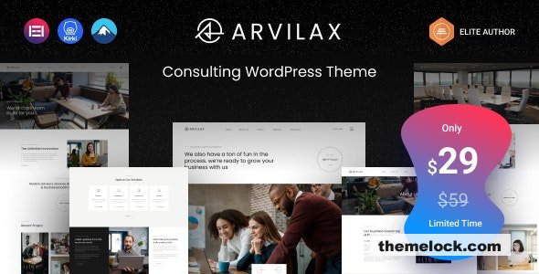 Arvilax v1.0.1 - Business Consulting WordPress Theme