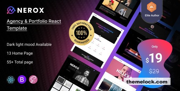 Nerox v1.0 - React Next js Agency & Portfolio Template