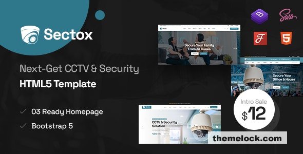 Sectox v1.0 - CCTV & Security HTML Template