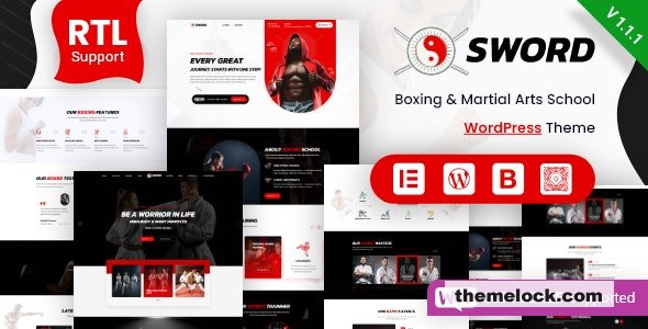 Sword v2.1.3 - Martial Arts Boxing WordPress Theme + RTL