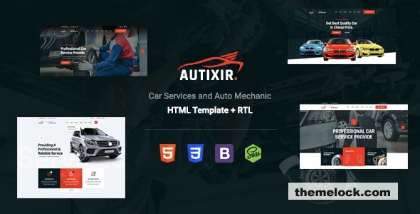 Autixir v1.0 - Car Services & Auto Mechanic HTML Template