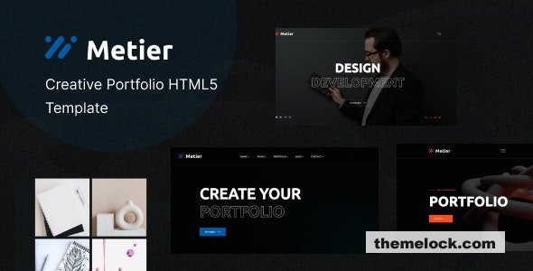 Metier v1.0 - Personal Portfolio HTML Template