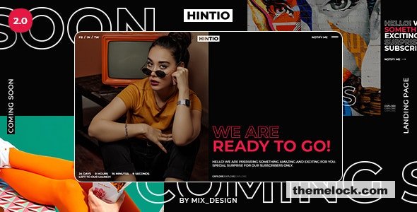 Hintio v2.0 - Coming Soon & Landing Page Template