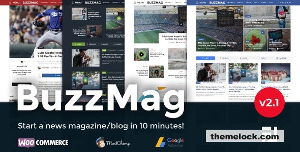 BuzzMag v2.1 - Viral News WordPress Magazine/Blog Theme