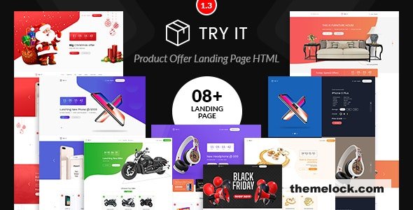 Tryit v1.3 - Product Offer Landing Pages HTML Template