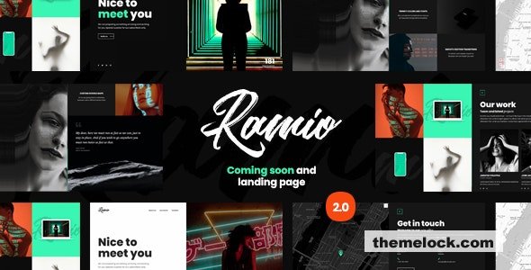 Ramio - Clean Coming Soon and Landing Page Template
