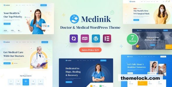 Medinik v1.3 - Doctor & Medical WordPress Theme
