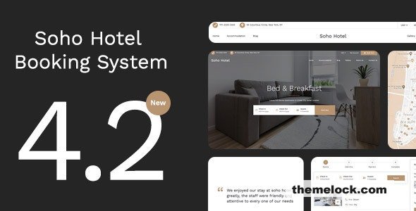 Soho Hotel v4.2.1 - Responsive Hotel Booking WP Theme