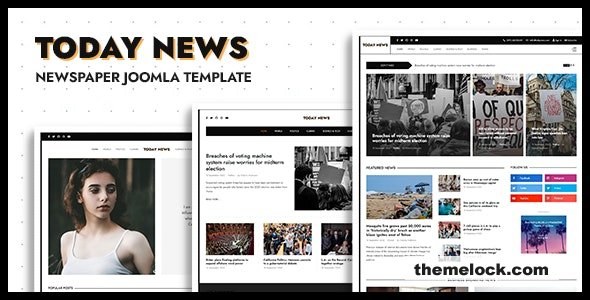 Today News v1.0 - Newspaper, Magazine & News Joomla Template