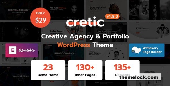 Cretic v1.8.0 - Creative Agency WordPress Theme