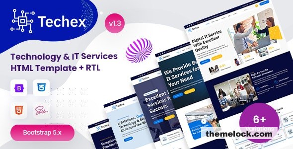 Techex v1.4 - Technology & IT Services HTML Template