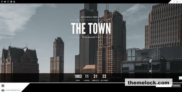 The Town v1.2 - Responsive Coming Soon Page