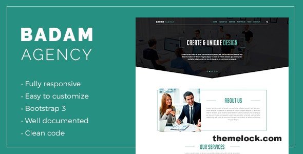Badam Agency - Landing Page Template