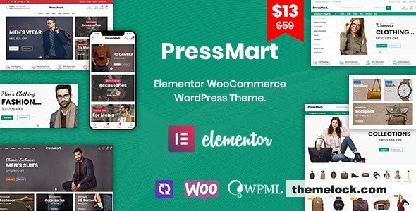 PressMart v1.1.0 – Modern Elementor WooCommerce WordPress Theme