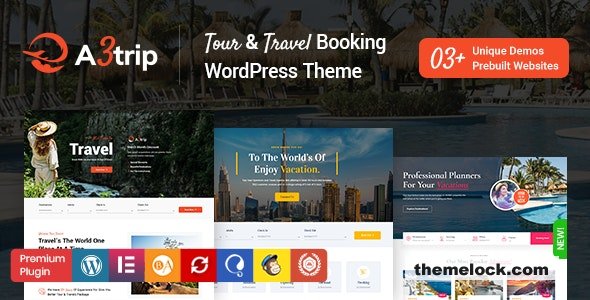 A3trip v1.4 – Tours & Travels WordPress Theme