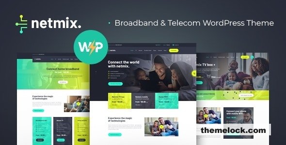 Netmix v1.0.8 - Broadband & Telecom Internet Provider WordPress Theme
