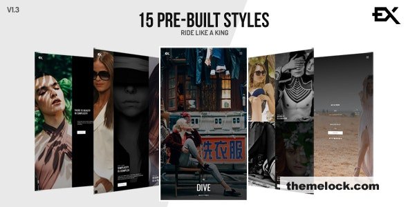 The Dive v1.2 - Creative One Page Photography / Portfolio Template