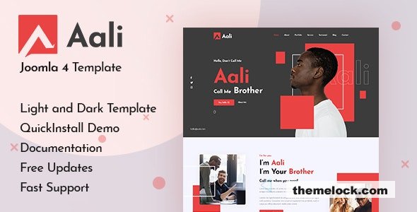 Aali - Personal Portfolio & Resume Joomla 3 & 4 Template