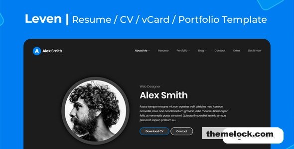 Leven v1.8.0 - CV/Resume Theme