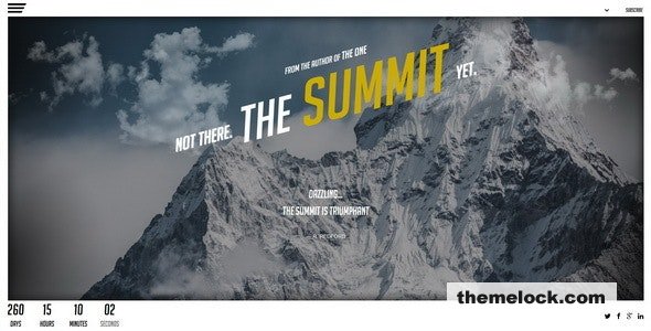 The Summit - Responsive Coming Soon Page
