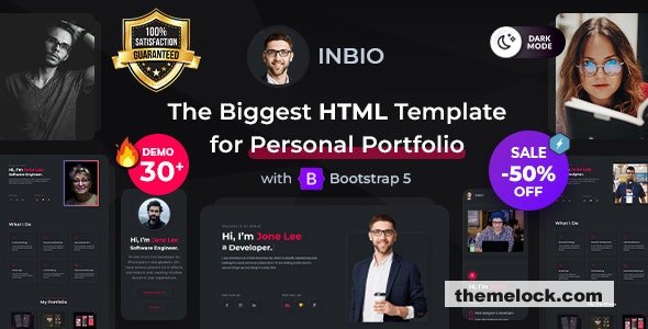 InBio v2.4.1 - Personal Portfolio/CV WordPress Theme