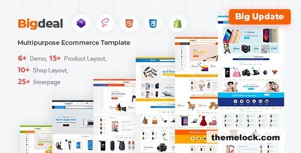 Bigdeal - eCommerce Bootstrap 4 & 5 HTML + Admin Template