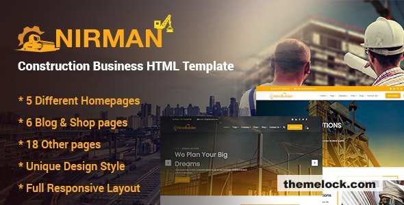 Nirman - Construction Business HTML Template