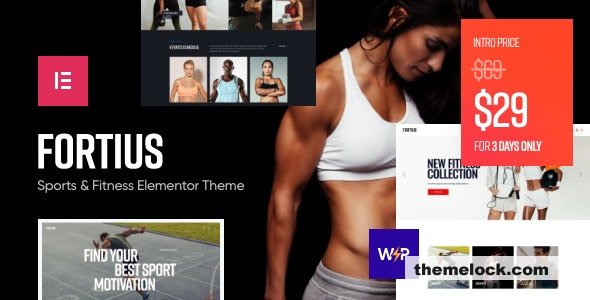 Fortius v1.0 - Sports & Fitness Elementor WordPress Theme