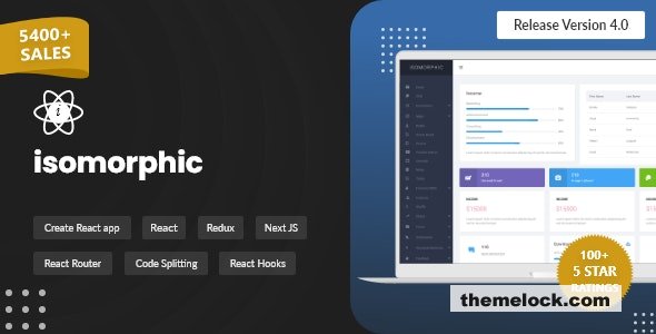 Isomorphic v4.0.1 - React Admin Template with Redux