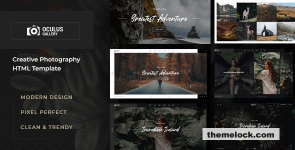 Oculus - Photography HTML Template