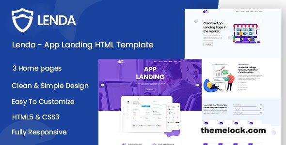 Lenda - App Landing HTML Template