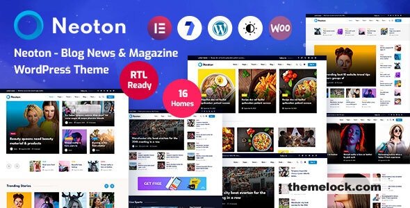 Neoton v1.0.1 - News Magazine WordPress Theme