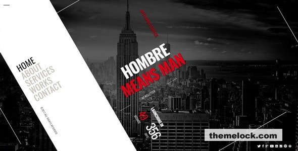 Hombre v1.2 - Responsive Coming Soon Page