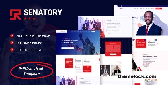 Senatory - Political Election Campaign HTML Template