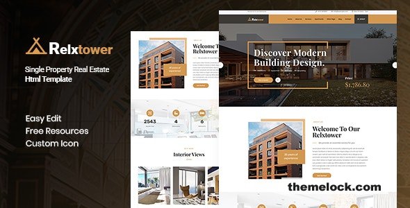 Relxtower - Single Property Real Estate HTML Template