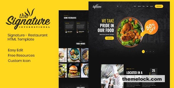 Thesignature - Restaurant HTML Template