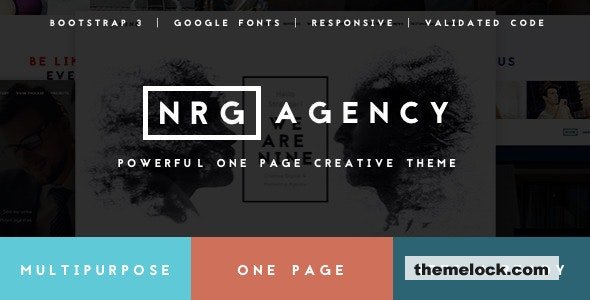 NRGagency v1.9.1 - Creative One-Page Agency Theme