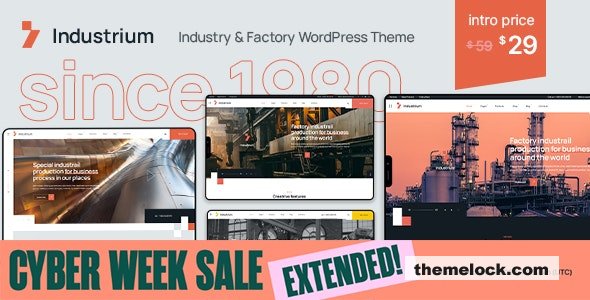 Industrium v1.0.1 - Industry & Factory WordPress Theme
