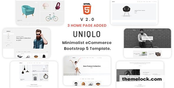 Uniqlo v2.0.1 - Minimal HTML Template