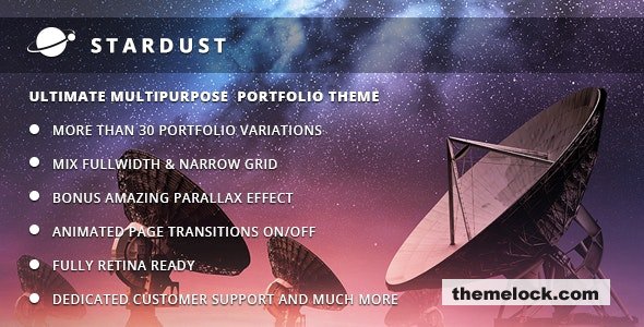 Stardust v3.1 - Multi-Purpose Portfolio WordPress Theme