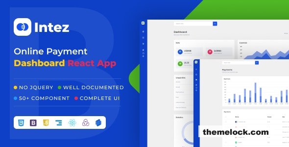 Intez - Payment Dashboard React +Nextjs App