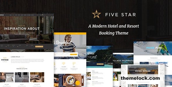 FiveStar v1.7 - Hotel Booking Theme